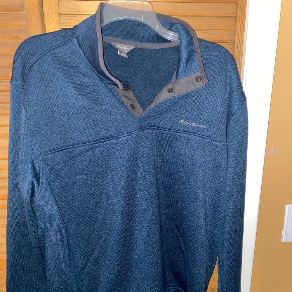 Eddie Bauer - Men's Dark Blue Fleece - XXL